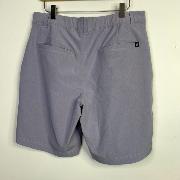 Swannies Performance Stretch Golf Shorts Purple Floral 9 inch Inseam mens 32 - Picture 5 of 8